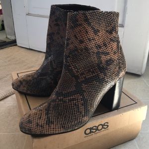 ASOS never worn leather booties